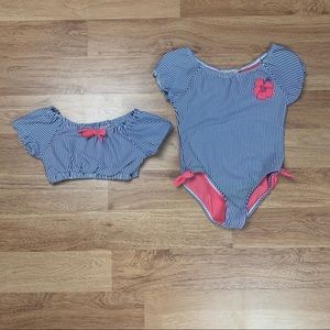 Tommy Bahama Girls 6 One Piece Swimsuit & Bikini Top Swimwear Bundle Lot